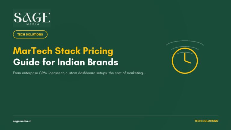 How Much Does a Complete MarTech Stack Cost for Mid-Sized Brands in India?
