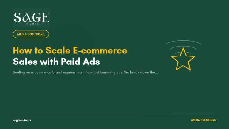 A Step-by-Step Guide to Scaling Your E-commerce Sales with Paid Ads