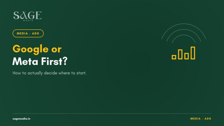 Google Ads or Meta Ads First? How to Actually Decide - Sage Media