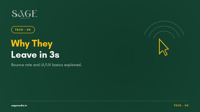Why Visitors Land on Your Website and Immediately Leave (Bounce Rate and UI/UX Basics) - Sage Media