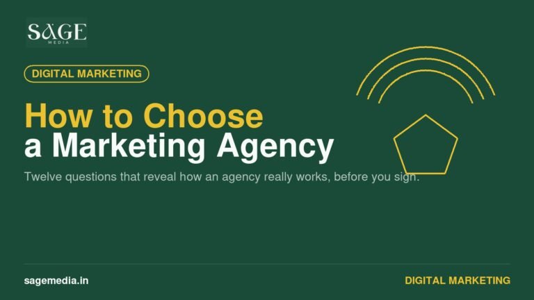 How to Choose a Digital Marketing Agency in India